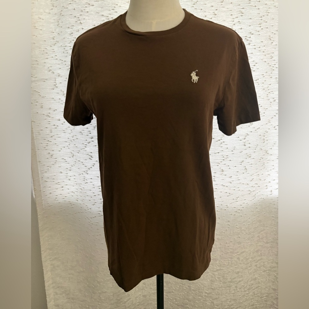 Polo by Ralph Lauren Men's Brown Tee EUC